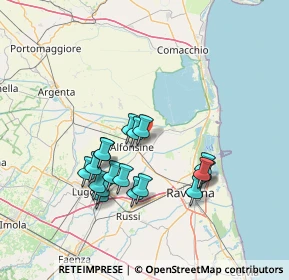 Mappa Via Destra Senio, 48011 Alfonsine RA, Italia (13.44833)