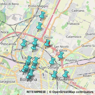 Mappa Via Francesco Zambeccari, 40128 Bologna BO, Italia (2.44)