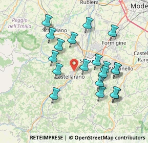 Mappa Via Giotto, 42014 Castellarano RE, Italia (7.21211)