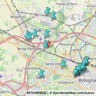 Mappa Via Giunio Bruto, 40132 Bologna BO, Italia (2.885)