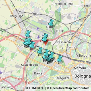 Mappa Via Giunio Bruto, 40132 Bologna BO, Italia (1.546)