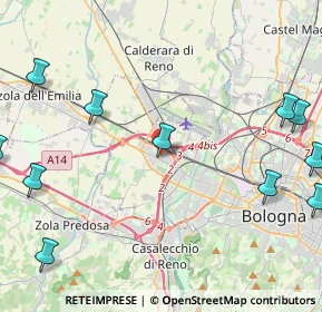 Mappa Via Luigi Pasteur, 40132 Bologna BO, Italia (6.17636)