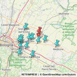 Mappa Via Faustino Trebbi, 40054 Budrio BO, Italia (6.98643)