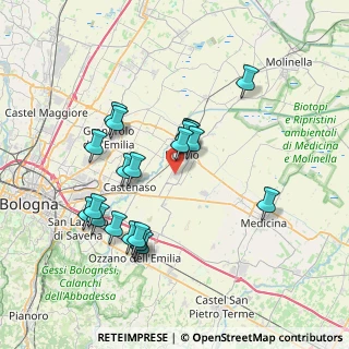 Mappa Via Faustino Trebbi, 40054 Budrio BO, Italia (7.0695)
