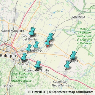 Mappa Via Faustino Trebbi, 40054 Budrio BO, Italia (7.97684)