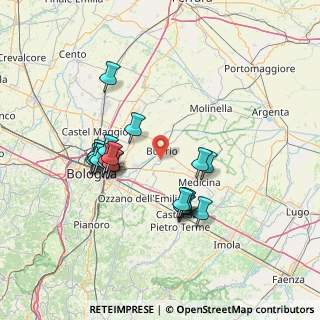 Mappa Via Albert Einstein, 40054 Budrio BO, Italia (13.3625)