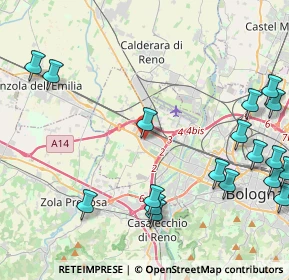 Mappa Via M.E.Lepido, 40132 Bologna BO, Italia (6.0535)