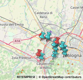 Mappa Via M.E.Lepido, 40132 Bologna BO, Italia (3.24)