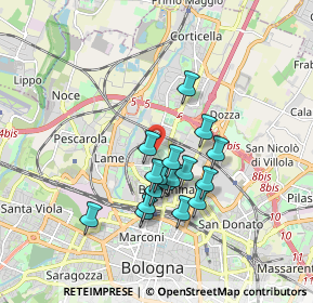 Mappa , 40129 Bologna BO, Italia (1.43294)