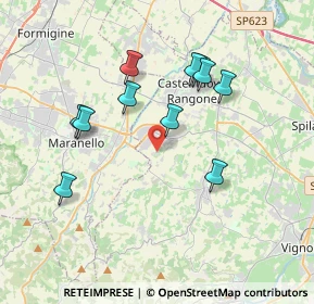 Mappa Via Rolda, 41014 Castelvetro di Modena MO, Italia (3.53909)