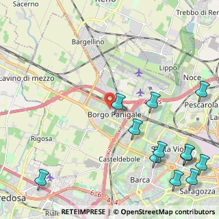 Mappa Via Girilamo Mercuriale, 40132 Bologna BO, Italia (3.1325)