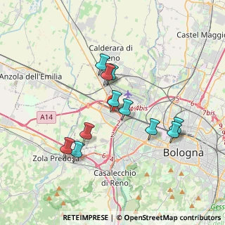 Mappa Via Girilamo Mercuriale, 40132 Bologna BO, Italia (3.25273)