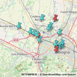 Mappa Via Girilamo Mercuriale, 40132 Bologna BO, Italia (3.78)