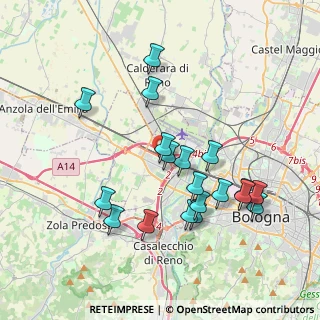 Mappa Via Girilamo Mercuriale, 40132 Bologna BO, Italia (3.83579)