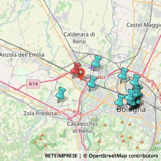 Mappa Via Girilamo Mercuriale, 40132 Bologna BO, Italia (5.08333)