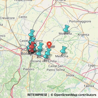 Mappa Via Antonio Sarti, 40054 Budrio BO, Italia (12.6835)
