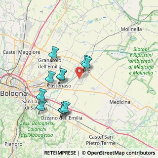 Mappa Via Antonio Sarti, 40054 Budrio BO, Italia (7.06909)