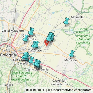 Mappa Via Antonio Sarti, 40054 Budrio BO, Italia (7.0265)