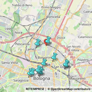 Mappa VIA CORTICELA, 40129 Bologna BO, Italia (2.35909)