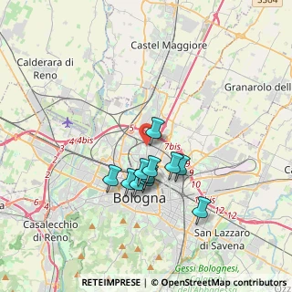 Mappa VIA CORTICELA, 40129 Bologna BO, Italia (2.89182)