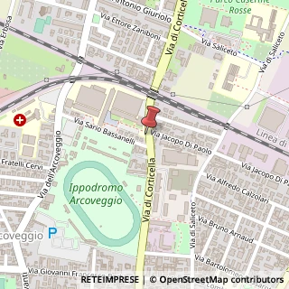 Mappa Via di Corticella, 124, 40128 Bologna, Bologna (Emilia Romagna)