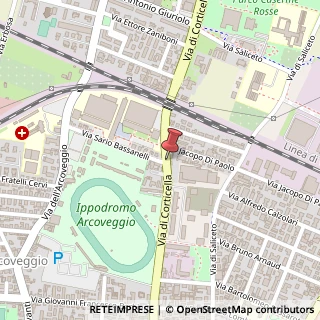 Mappa Via di Corticella,  122, 40128 Bologna, Bologna (Emilia Romagna)