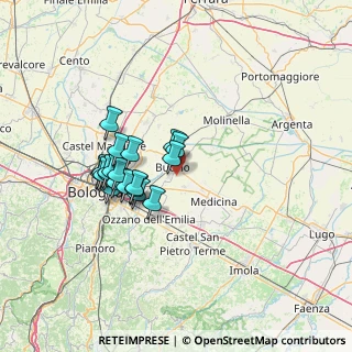 Mappa Via Dondina, 40054 Budrio BO, Italia (11.5795)