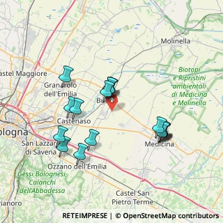 Mappa Via Dondina, 40054 Budrio BO, Italia (7.10294)