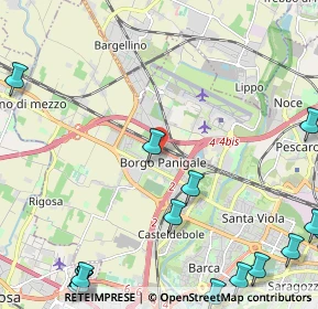 Mappa 40132 Borgo Panigale BO, Italia (3.733)