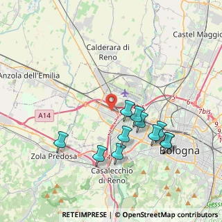 Mappa 40132 Borgo Panigale BO, Italia (3.89455)