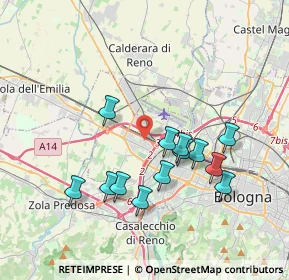 Mappa 40132 Borgo Panigale BO, Italia (3.54462)