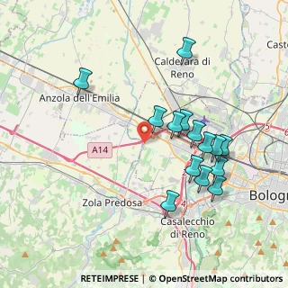 Mappa Via San Sebastiano, 40132 Bologna BO, Italia (3.80786)