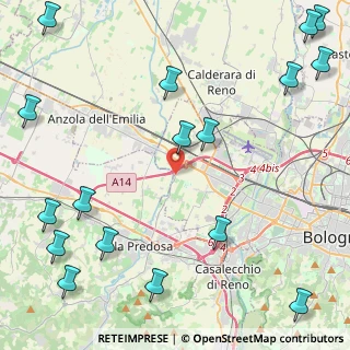 Mappa Via San Sebastiano, 40132 Bologna BO, Italia (6.59706)