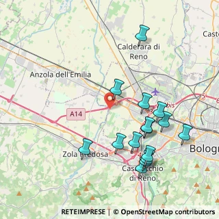 Mappa Via San Sebastiano, 40132 Bologna BO, Italia (4.37267)