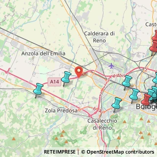 Mappa Via San Sebastiano, 40132 Bologna BO, Italia (7.56882)