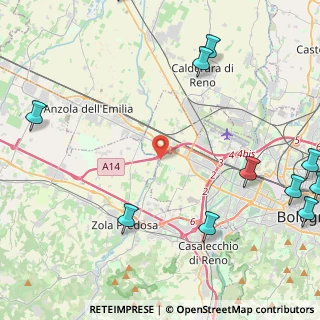 Mappa Via San Sebastiano, 40132 Bologna BO, Italia (6.73636)