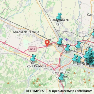 Mappa Via San Sebastiano, 40132 Bologna BO, Italia (6.9205)
