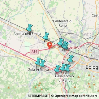 Mappa Via San Sebastiano, 40132 Bologna BO, Italia (3.58545)
