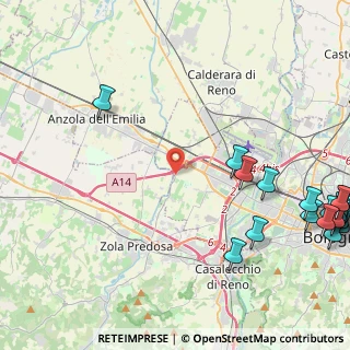 Mappa Via San Sebastiano, 40132 Bologna BO, Italia (7.08)