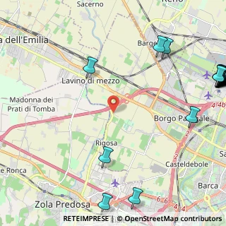 Mappa Via San Sebastiano, 40132 Bologna BO, Italia (3.6895)