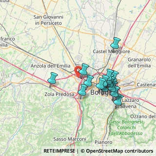 Mappa Via Fausto Coppi, 40132 Bologna BO, Italia (6.82625)