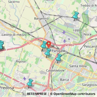 Mappa Via Fausto Coppi, 40132 Bologna BO, Italia (3.43818)