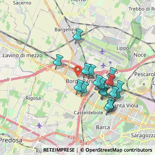 Mappa Via Fausto Coppi, 40132 Bologna BO, Italia (1.73842)