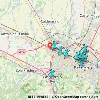 Mappa Via Fausto Coppi, 40132 Bologna BO, Italia (4.58091)