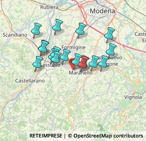 Mappa Via Risorgimento, 41042 Fiorano Modenese MO, Italia (5.70647)