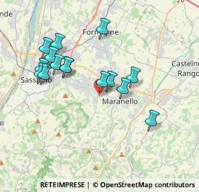 Mappa Via Risorgimento, 41042 Fiorano Modenese MO, Italia (3.61133)