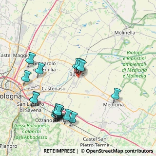 Mappa Via Creti Martella, 40054 Budrio BO, Italia (8.9755)