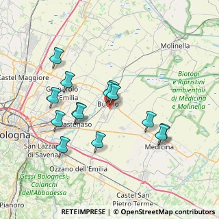 Mappa Via Creti Martella, 40054 Budrio BO, Italia (6.93643)
