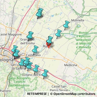 Mappa Via Creti Martella, 40054 Budrio BO, Italia (9.4705)