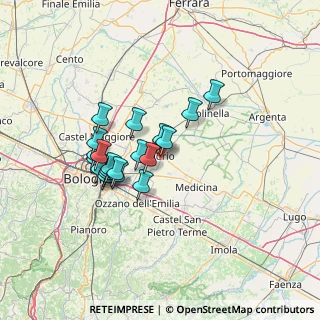 Mappa Via Creti Martella, 40054 Budrio BO, Italia (11.115)